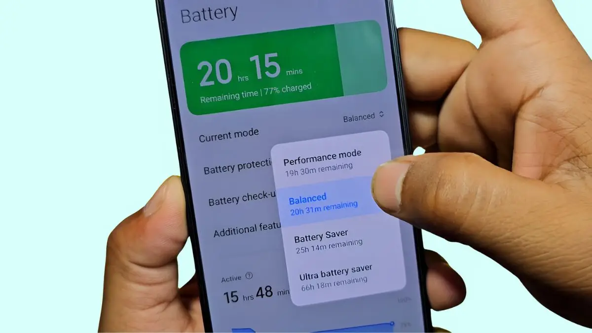 5 ways to solve Poco X6 Pro battery draining issue - Balanced Mode