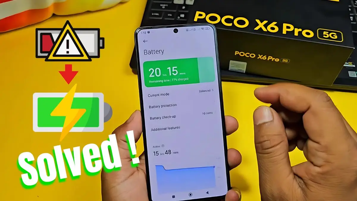 5 ways to solve Poco X6 Pro battery draining issue