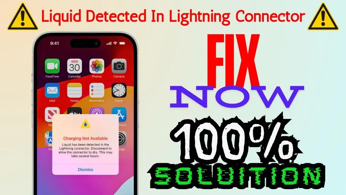 Liquid Detected In Lightning Connector