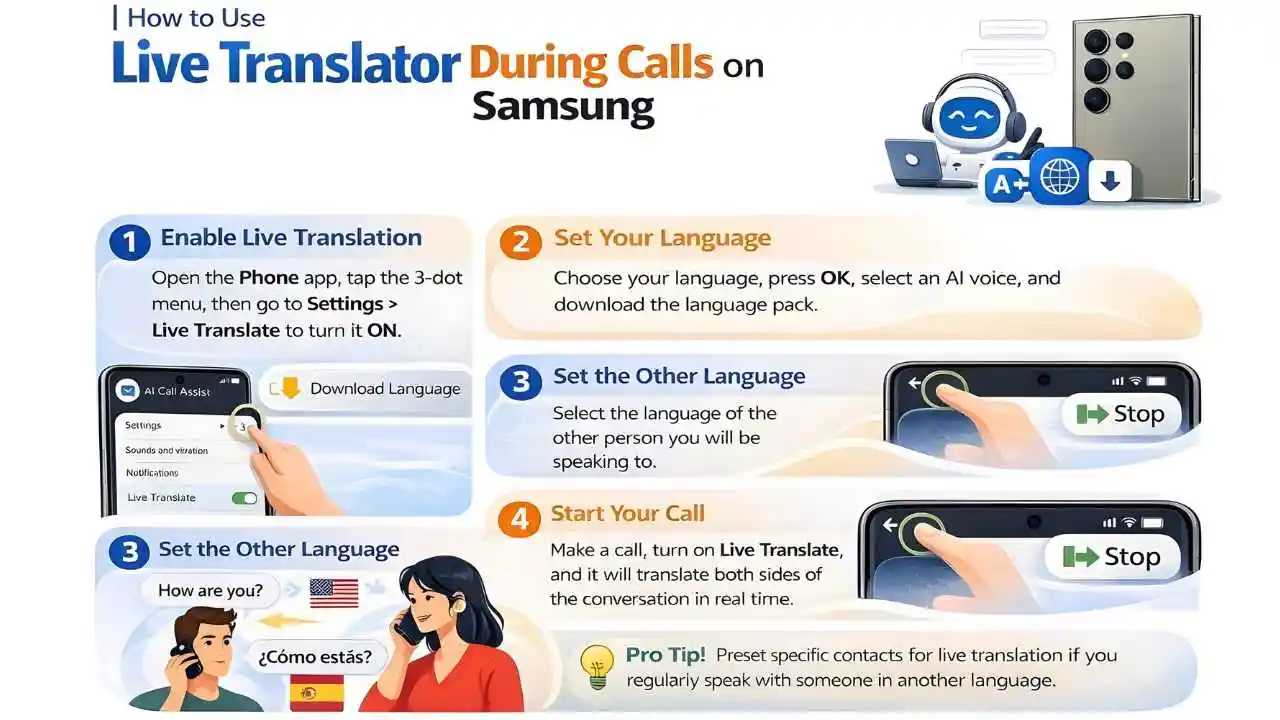 How to Use Live Translator During Calls on Samsung S25 Ultra or S25 Plus