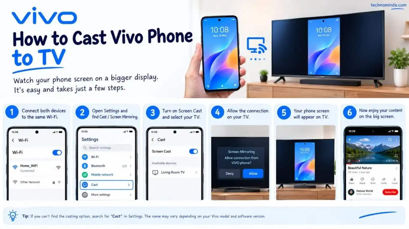 Cast Vivo Phone to TV